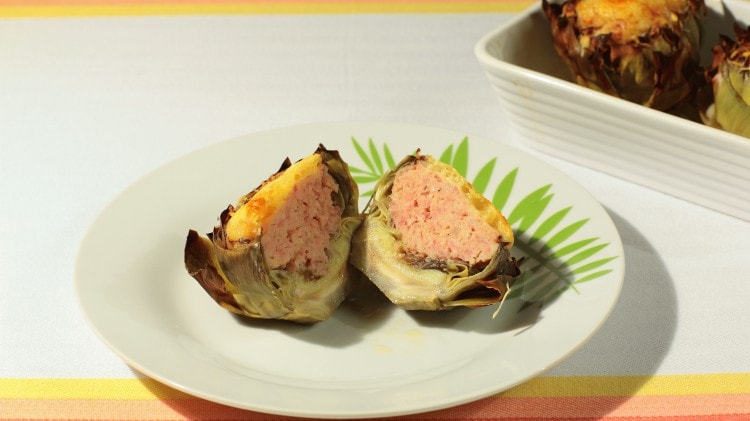 Carciofi ripieni di luganega