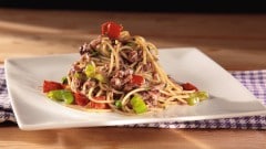Spaghettini con calamari spillo
