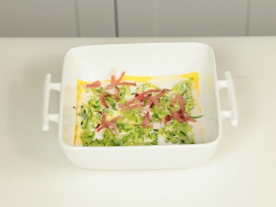 Lasagne zucchine, speck e provola affumicata