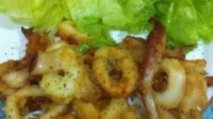 Calamari che sembrano fritti