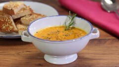 Crema di zucca e porri