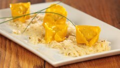 Tortellotti all'oca con crauti