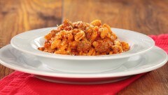 Gnocchetti sardi con sugo di salsiccia di cinta