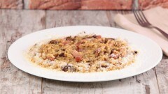 Risotto porcini e pancetta