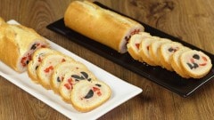 Baguette ripiena con crema al tonno e verdure