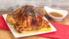 Pollo arrosto con mele e cannella