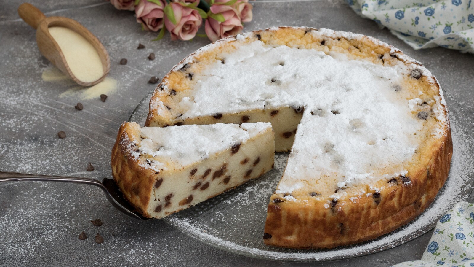 Torta 5 Minuti con Gocce di Cioccolato