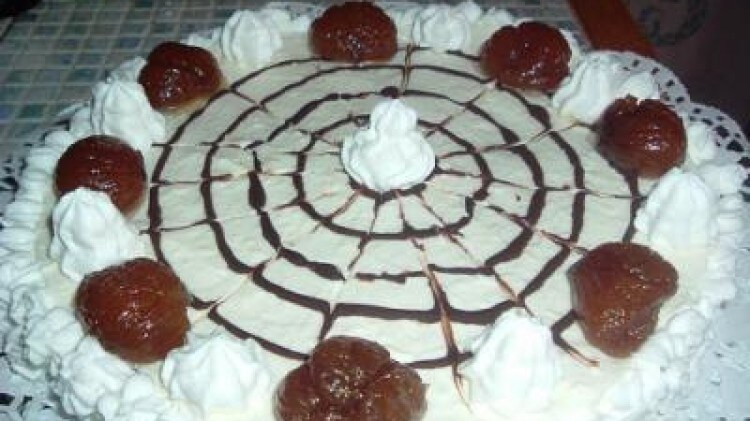 Bavarese ai marroni e al ciocco bianco