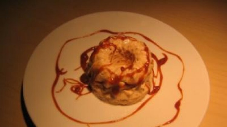 Bavarese alla banana e dulce de leche