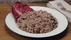 Risotto al radicchio e speck