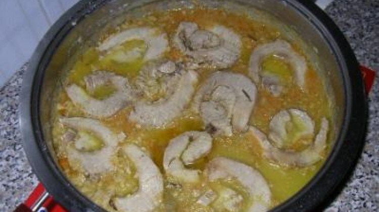 Galatina con salsa di carote