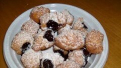 Castagnole con crema al cioccolato