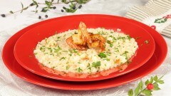 Risotto lime e gamberoni