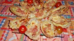 Barchette di sfoglia con zucchine