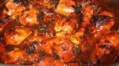Barbecue Chicken e Potato Salad (Pollo americano con insalata di patate)
