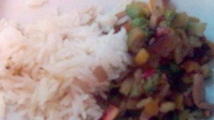 Basmati con verdure speziate