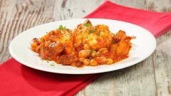 Baccalà in umido con i ceci