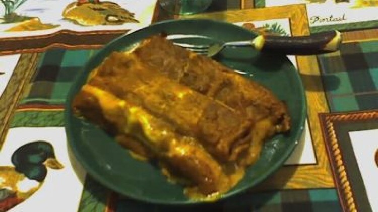 Cannelloni di cotechino alla salsa di lenticchie