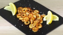 Anelli di calamaro gratinati