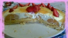 Dolce ricotta e pesche