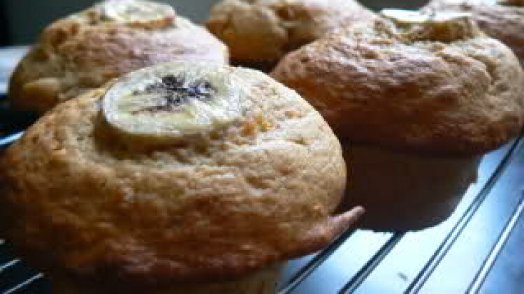 Muffins banana e albicocche