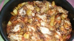 Pollo alla pizzaiola con patate