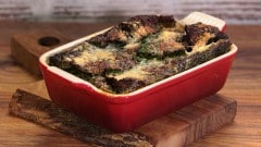 Gratin di zucca e verza