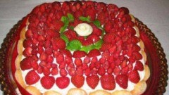 Torta di compleanno con le fragoline