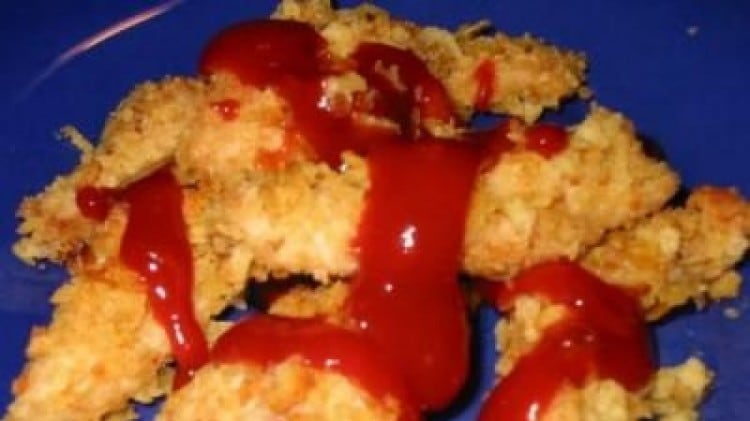 Pepite di pollo alle patatine fritte