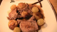 Braciolette di cinghiale all'uva