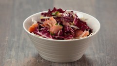 Salmone affumicato con radicchio