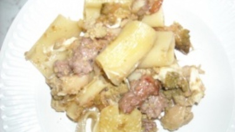 Rigatoni rustici gratinati