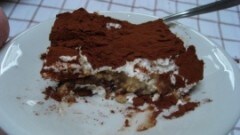 Tiramisù con crema alla stracciatella
