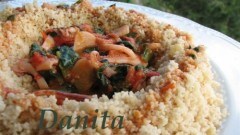 Corona di couscous ai tentacoli di calamari