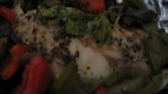 Persico e verdure al cartoccio