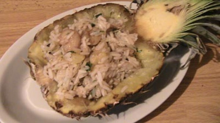 Riso all'ananas