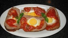 Polpettone ripieno al sugo