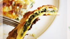 Crèpes ricotta e spinaci alla boscaiola