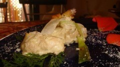 Fagottino di patata e porcino in pasta fillo