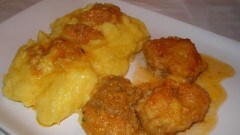 Polenta con umido di baccalà