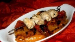 Bocconcini di pollo e peperoni al forno
