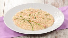 Risotto con salmone affumicato