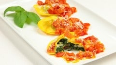 Raviolo bieta e scamorza