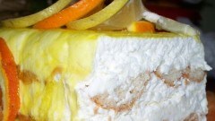Torta di ricotta e babà al limone