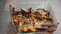 Melanzane, peperoni e patate al forno