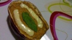 Barchette croccanti di melanzane ripiene