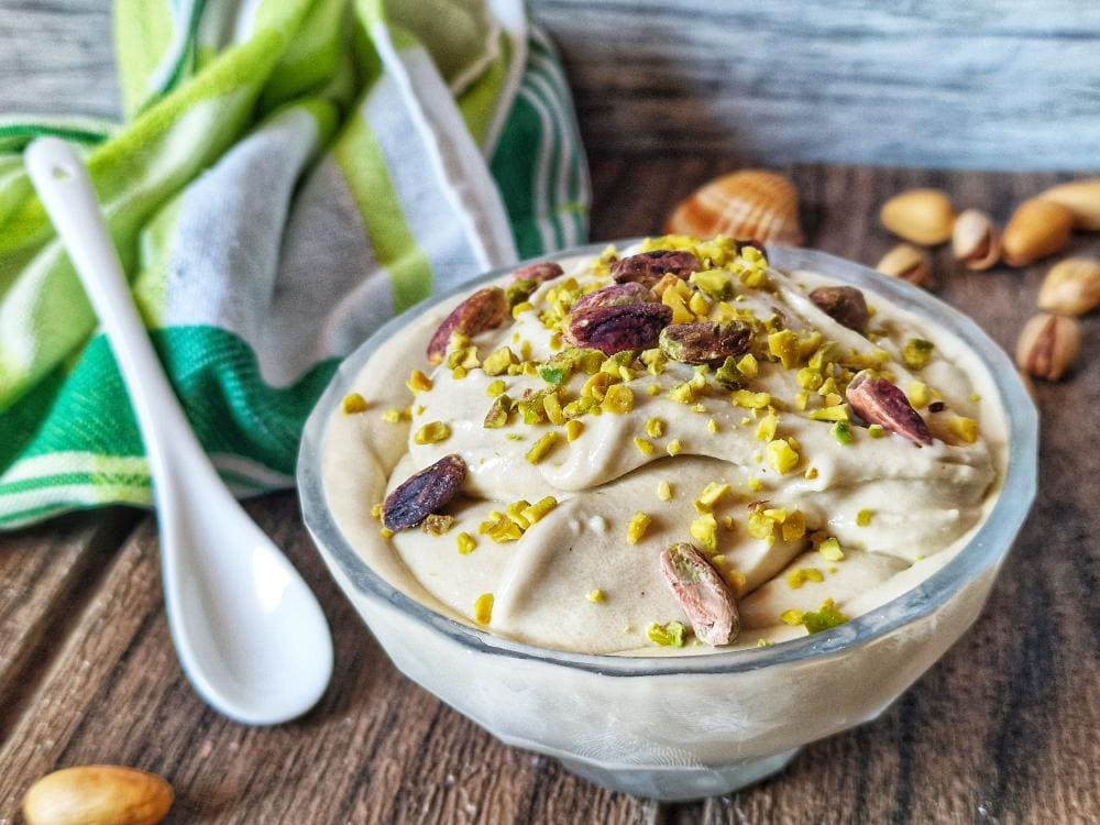 Gelato senza lattosio al pistacchio