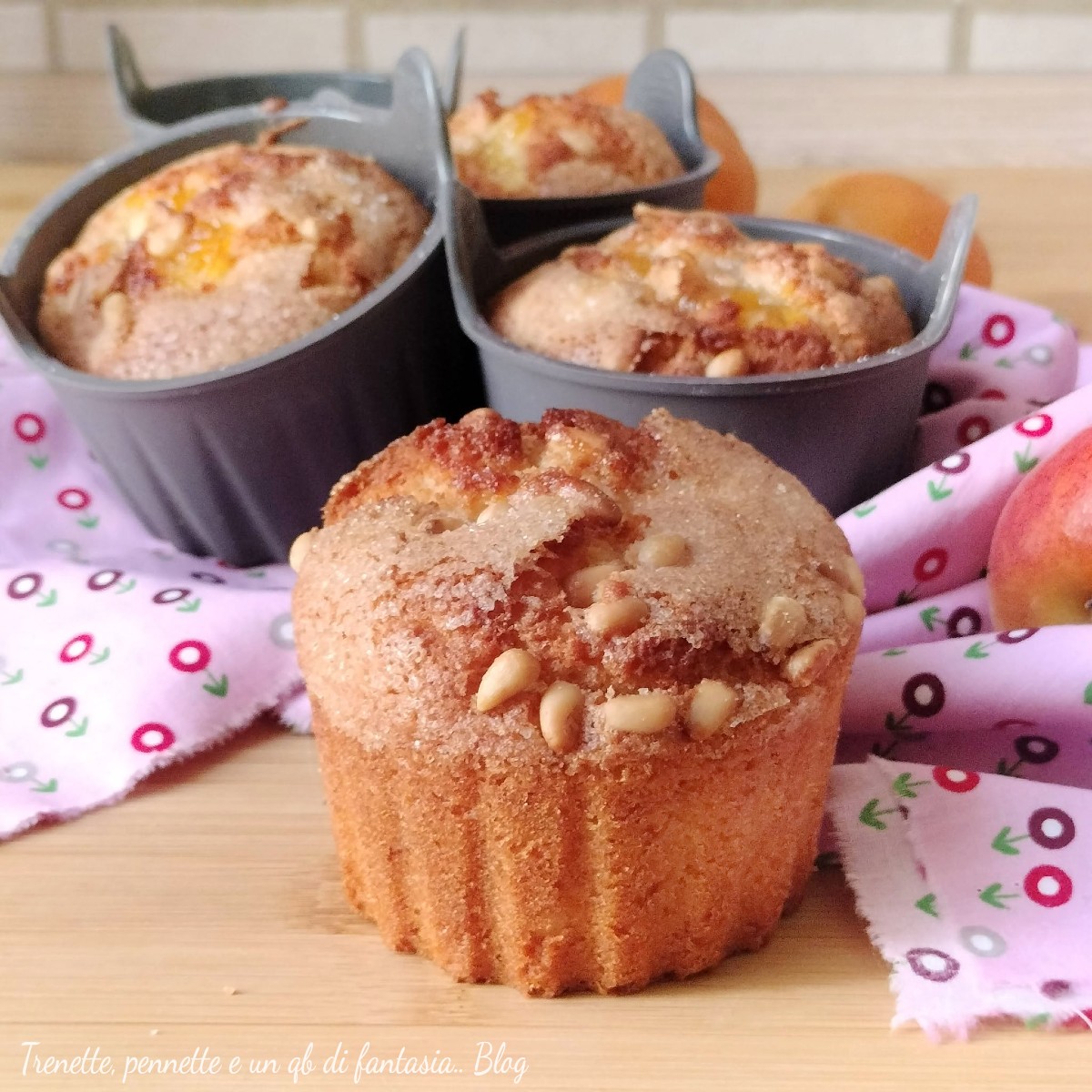 Muffin soffici al kefir e marmellata in friggitrice ad aria