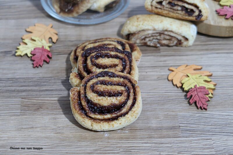 Biscotti arrotolati alla Nutella