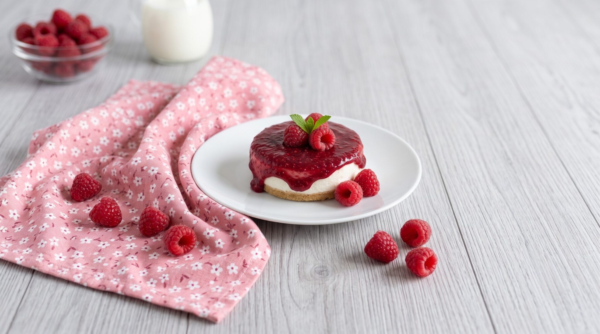 Cheesecake light ai lamponi 